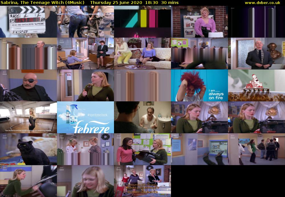 Sabrina, the Teenage Witch (4Music) Thursday 25 June 2020 18:30 - 19:00
