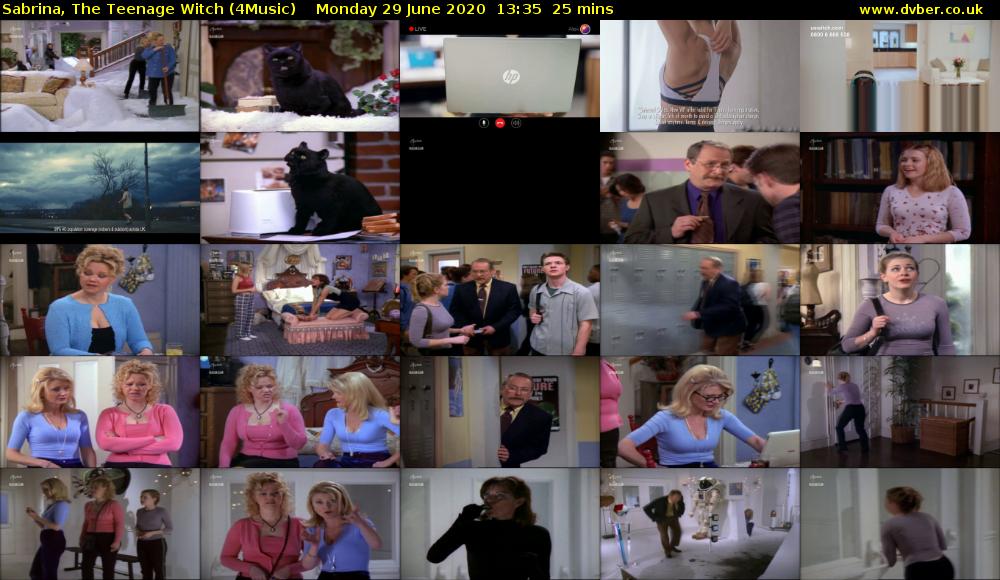 Sabrina, the Teenage Witch (4Music) Monday 29 June 2020 13:35 - 14:00