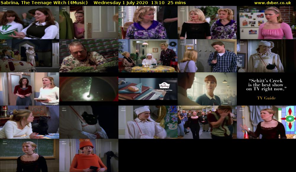 Sabrina, the Teenage Witch (4Music) Wednesday 1 July 2020 13:10 - 13:35