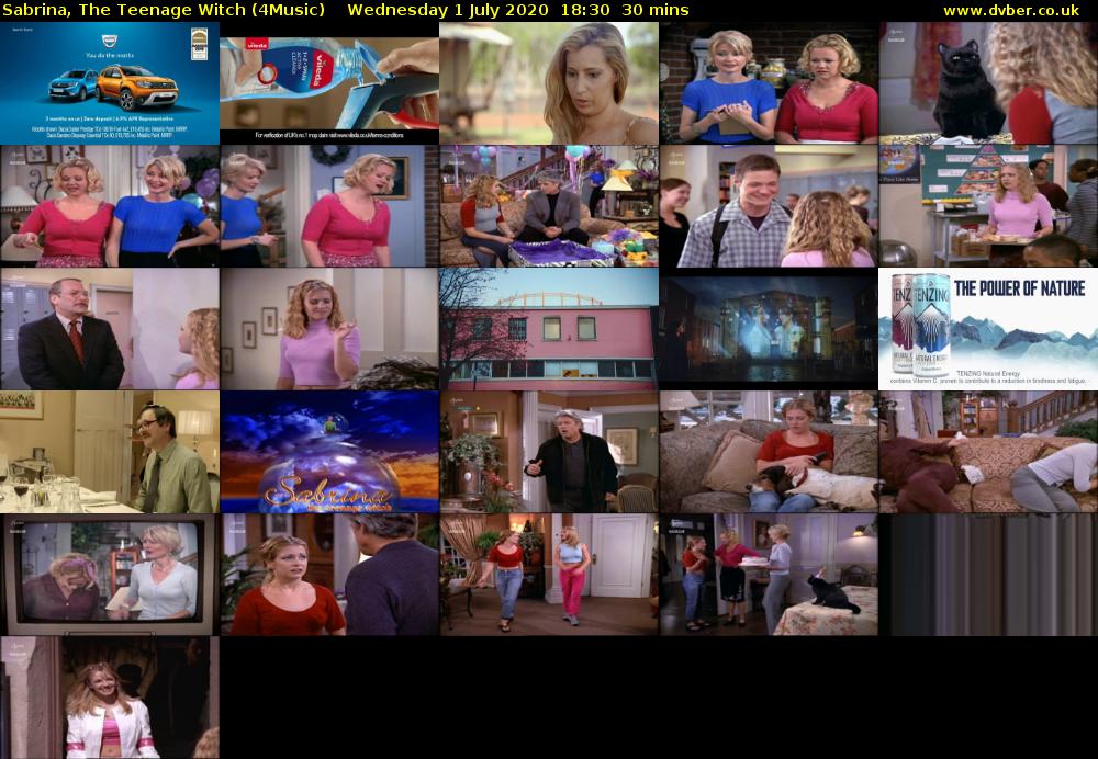 Sabrina, the Teenage Witch (4Music) Wednesday 1 July 2020 18:30 - 19:00