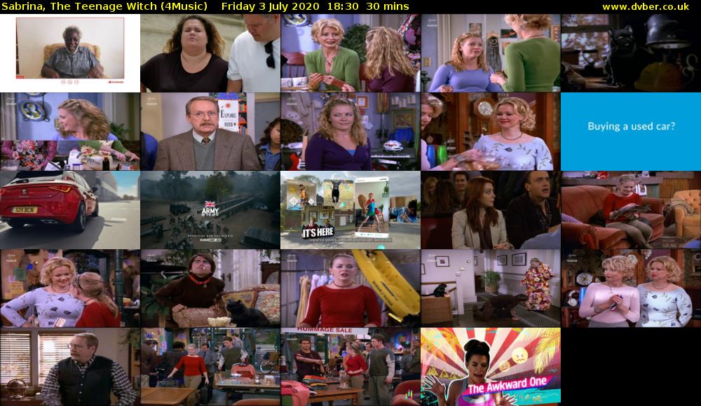 Sabrina, the Teenage Witch (4Music) Friday 3 July 2020 18:30 - 19:00