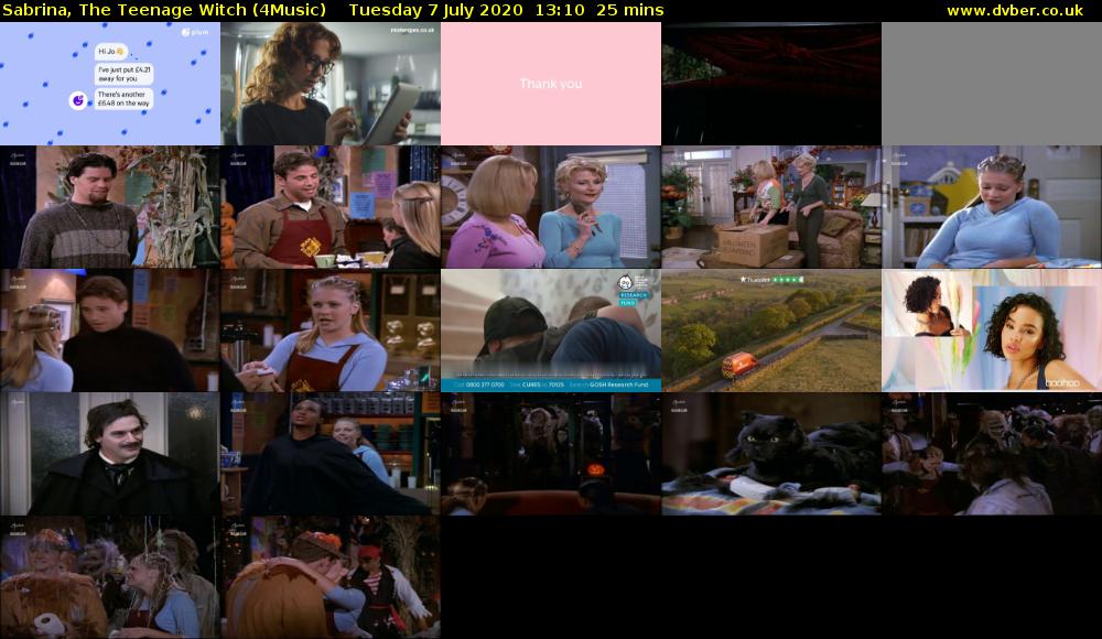 Sabrina, the Teenage Witch (4Music) Tuesday 7 July 2020 13:10 - 13:35