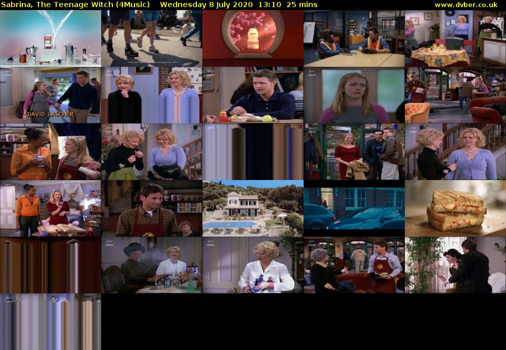 Sabrina, the Teenage Witch (4Music) Wednesday 8 July 2020 13:10 - 13:35