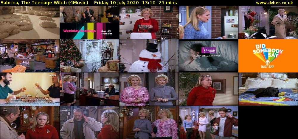 Sabrina, the Teenage Witch (4Music) Friday 10 July 2020 13:10 - 13:35