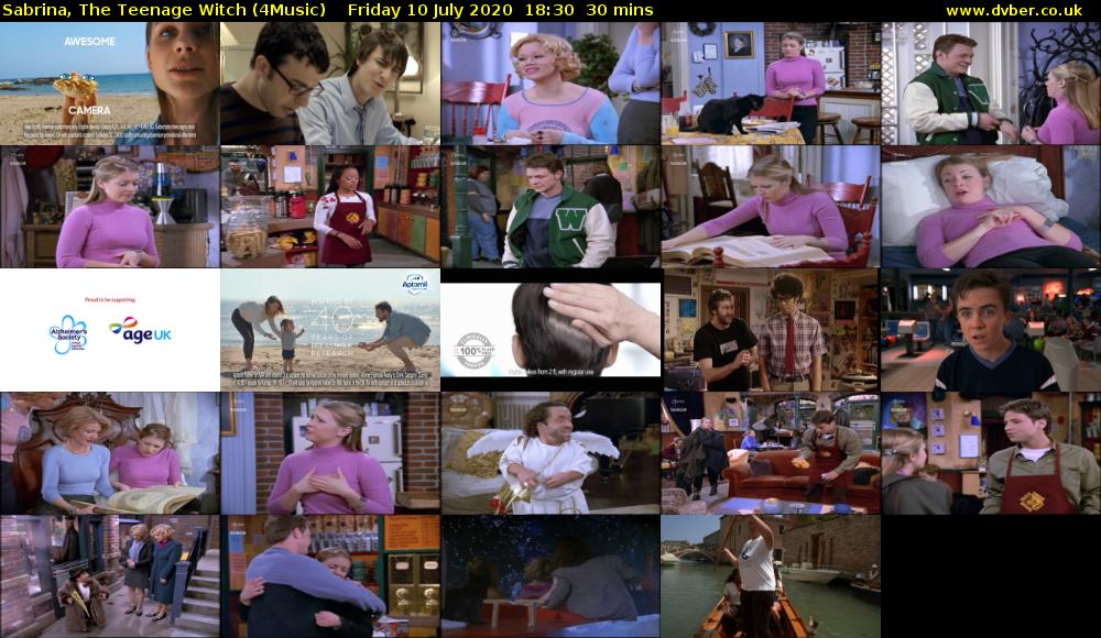 Sabrina, the Teenage Witch (4Music) Friday 10 July 2020 18:30 - 19:00