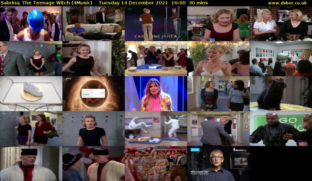 Sabrina, the Teenage Witch (4Music) Tuesday 14 December 2021 16:00 - 16:30