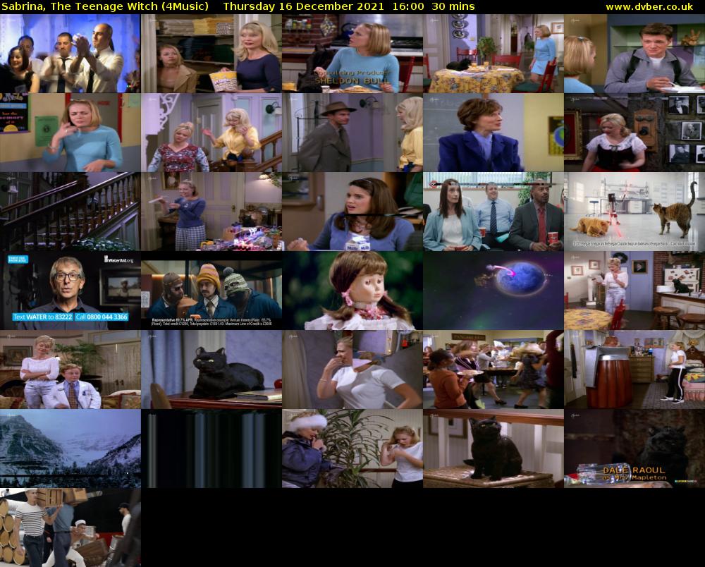 Sabrina, the Teenage Witch (4Music) Thursday 16 December 2021 16:00 - 16:30