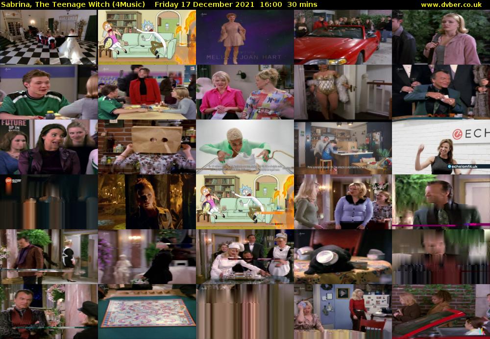 Sabrina, the Teenage Witch (4Music) Friday 17 December 2021 16:00 - 16:30