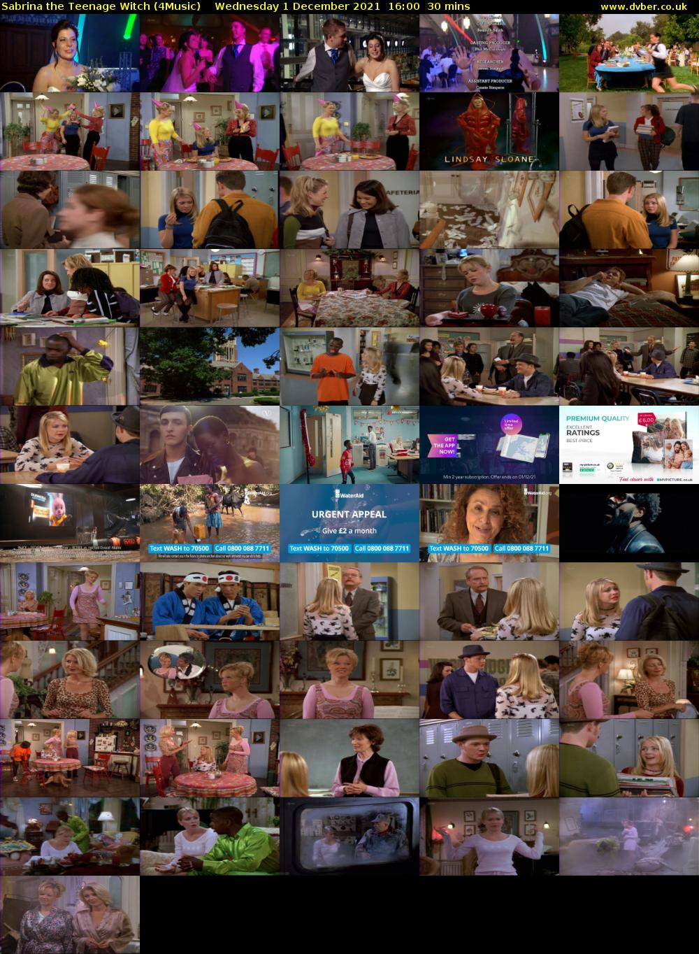 Sabrina The Teenage Witch (4Music) Wednesday 1 December 2021 16:00 - 16:30