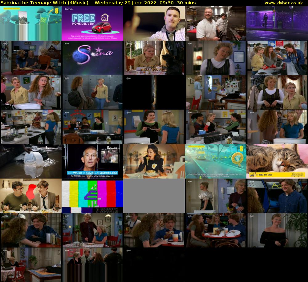 Sabrina The Teenage Witch (4Music) Wednesday 29 June 2022 09:30 - 10:00