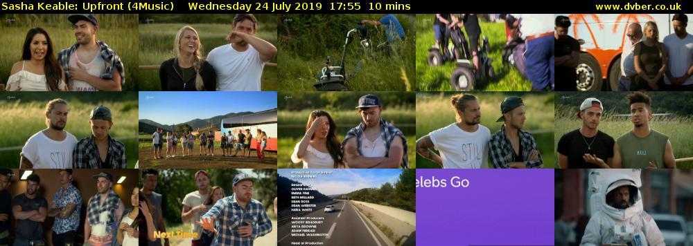 Sasha Keable: Upfront (4Music) Wednesday 24 July 2019 17:55 - 18:05