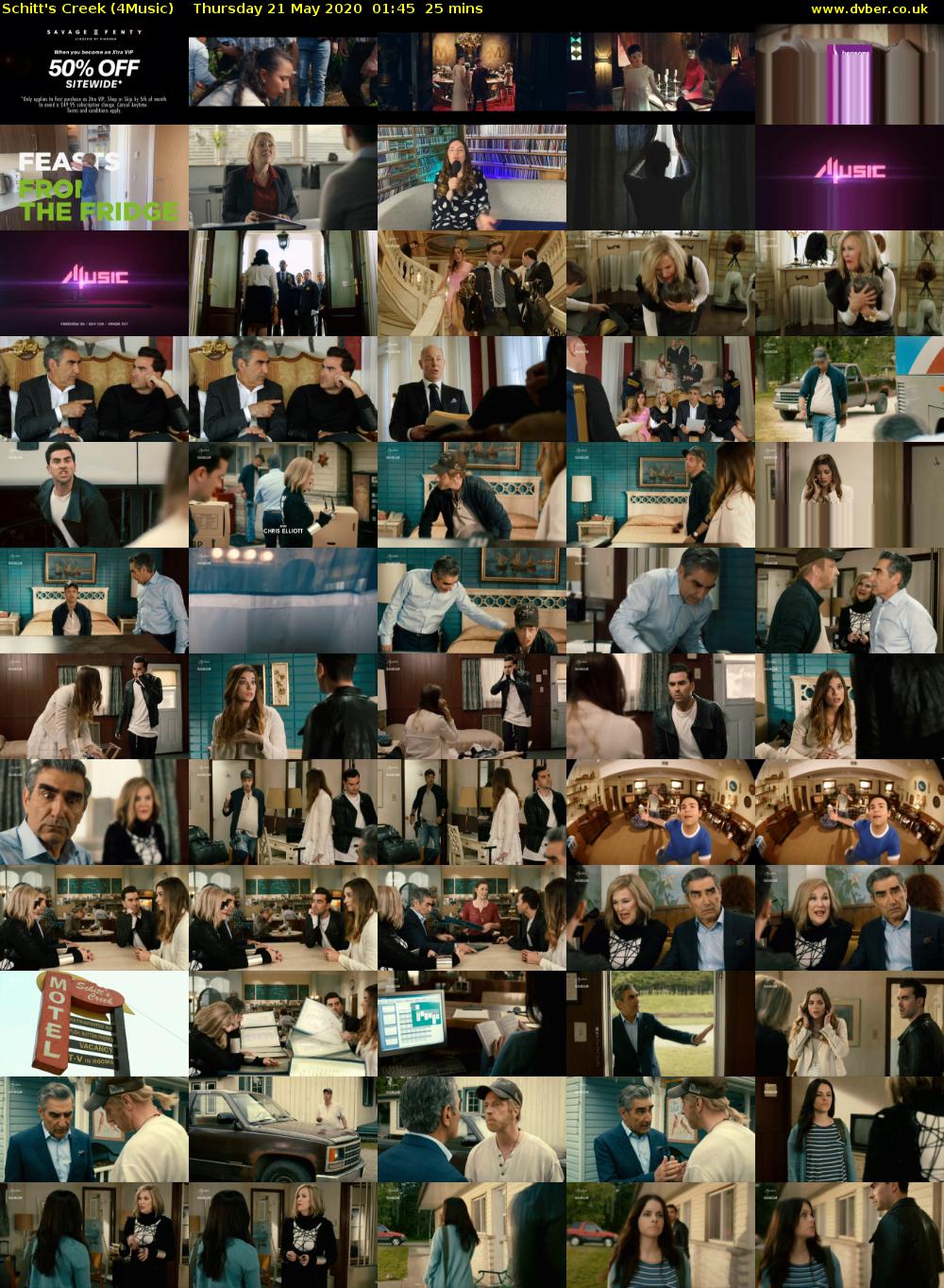 Schitt's Creek (4Music) Thursday 21 May 2020 01:45 - 02:10