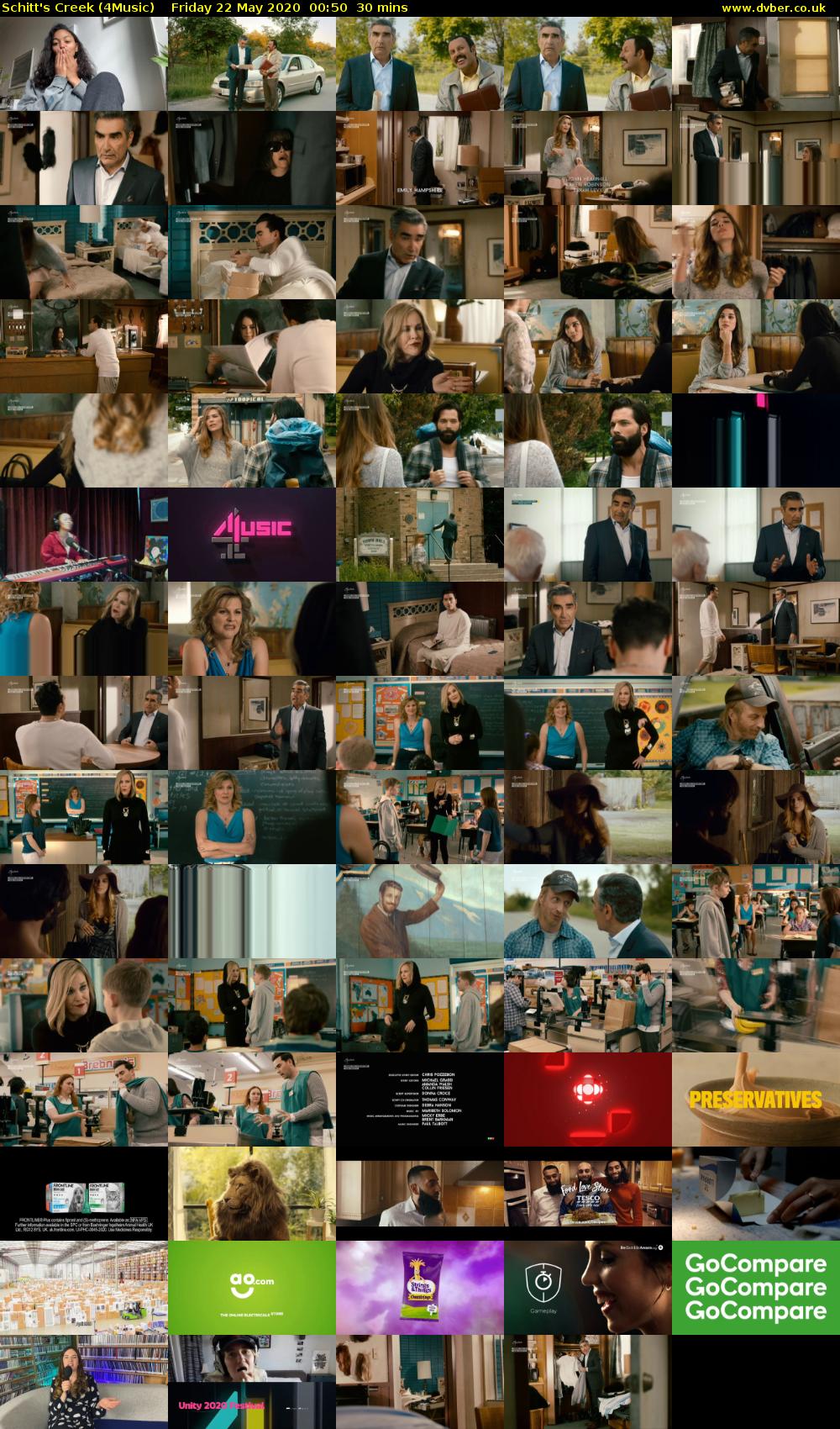 Schitt's Creek (4Music) Friday 22 May 2020 00:50 - 01:20