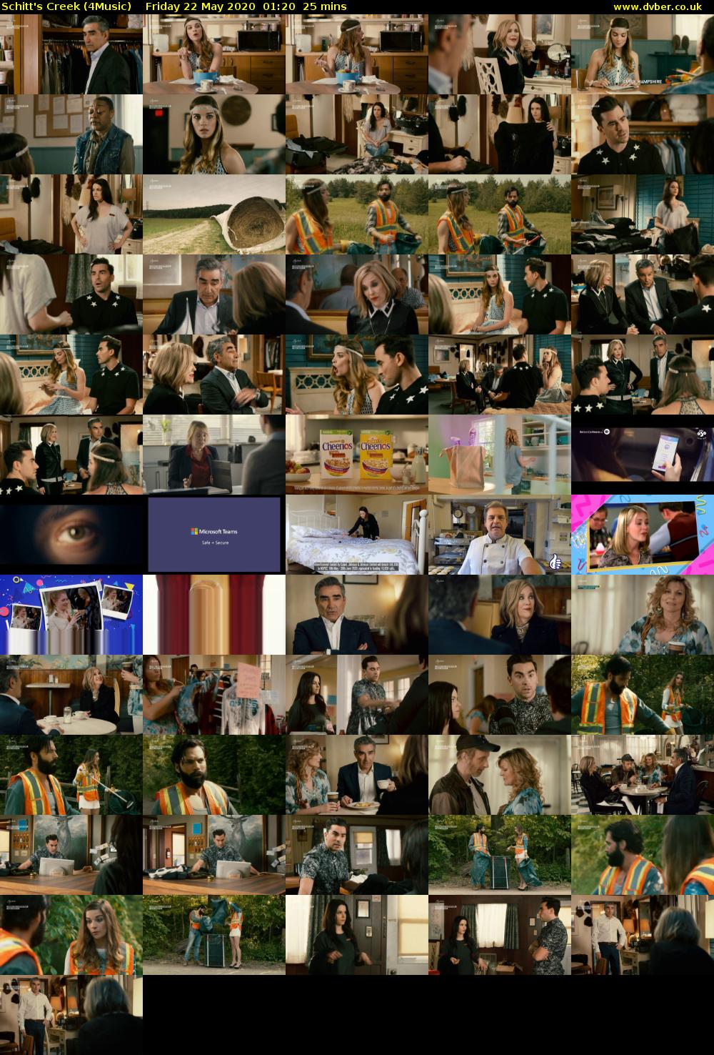 Schitt's Creek (4Music) Friday 22 May 2020 01:20 - 01:45