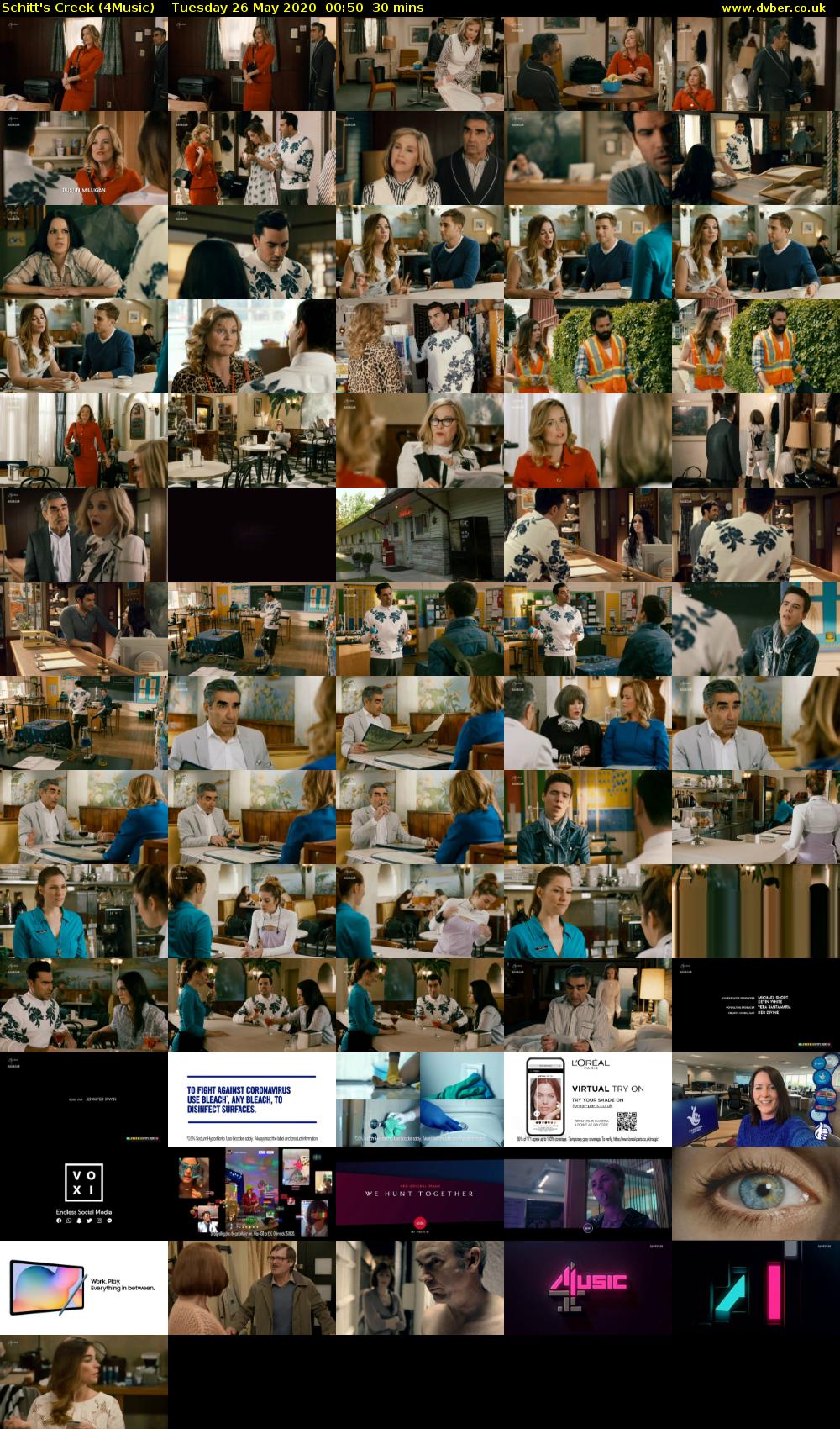 Schitt's Creek (4Music) Tuesday 26 May 2020 00:50 - 01:20