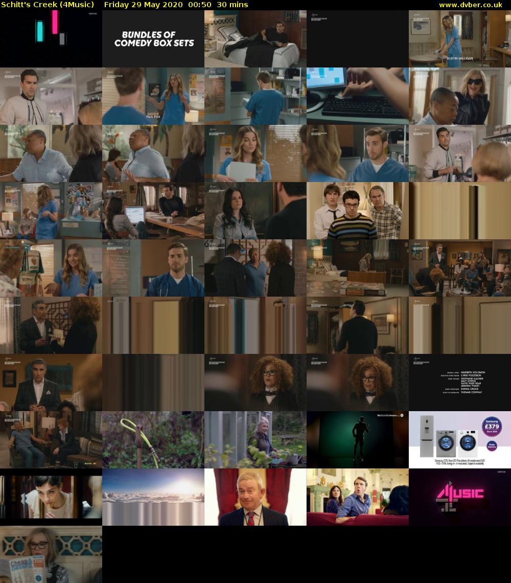 Schitt's Creek (4Music) Friday 29 May 2020 00:50 - 01:20