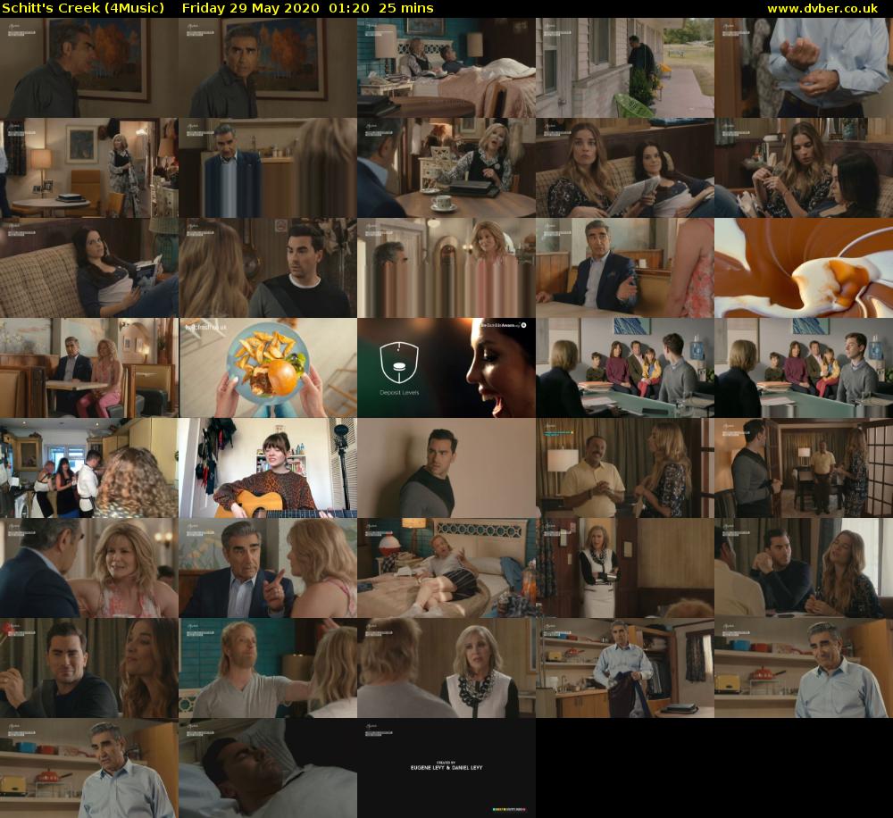 Schitt's Creek (4Music) Friday 29 May 2020 01:20 - 01:45