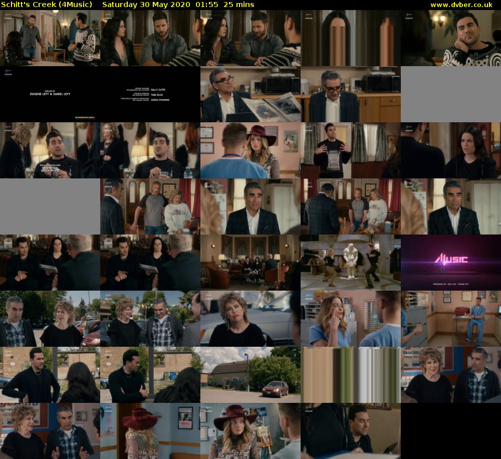 Schitt's Creek (4Music) Saturday 30 May 2020 01:55 - 02:20