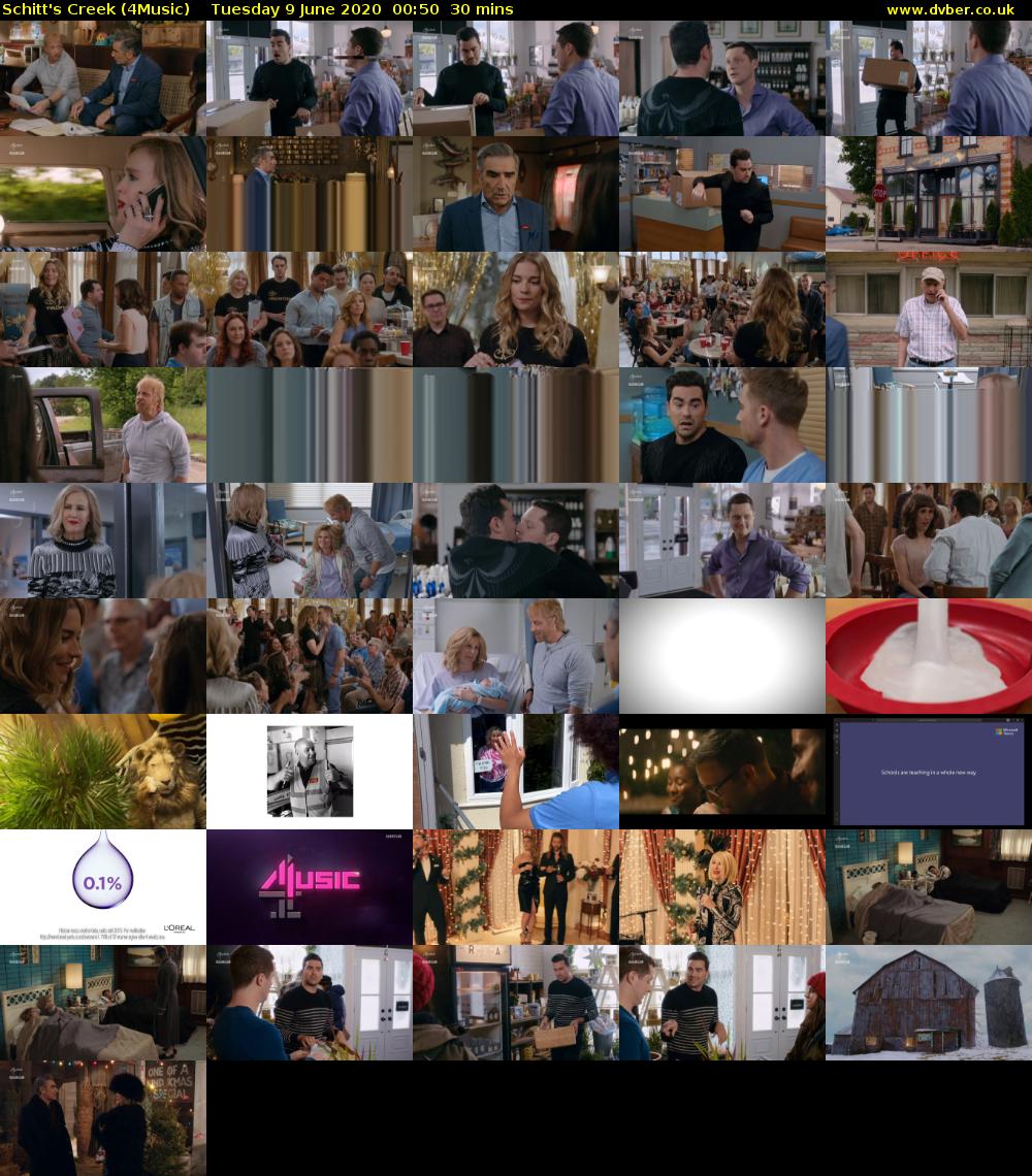 Schitt's Creek (4Music) Tuesday 9 June 2020 00:50 - 01:20