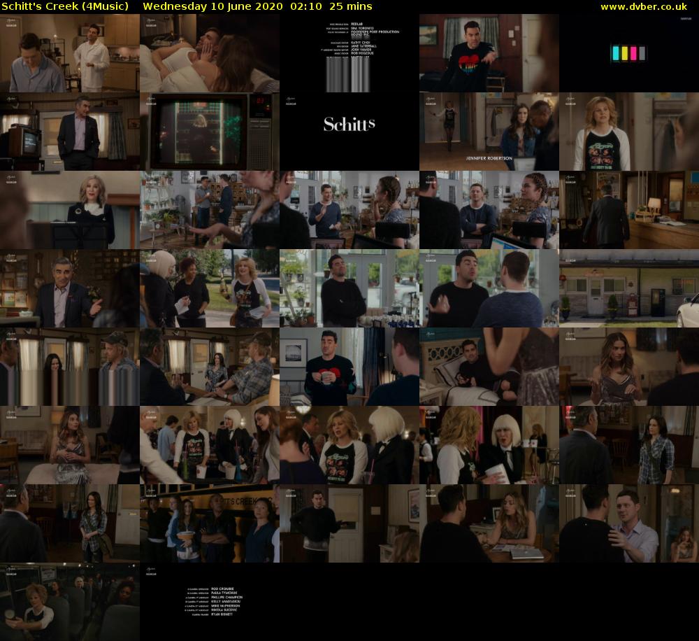 Schitt's Creek (4Music) Wednesday 10 June 2020 02:10 - 02:35