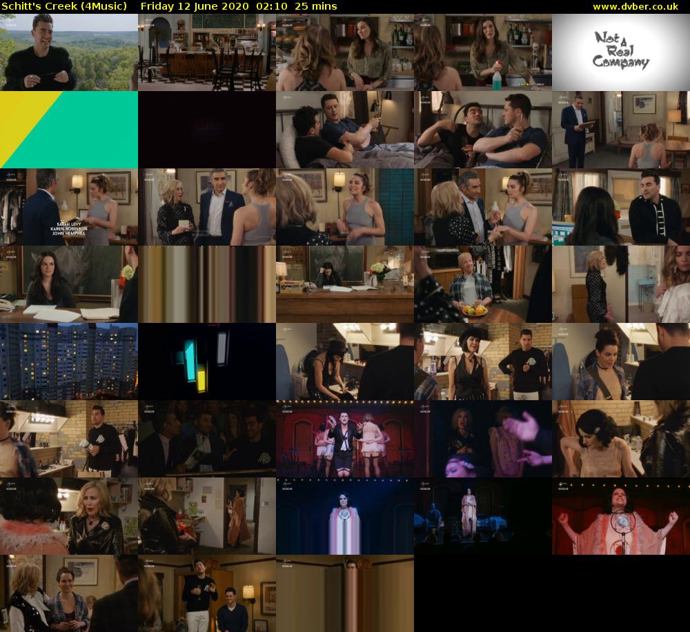 Schitt's Creek (4Music) Friday 12 June 2020 02:10 - 02:35
