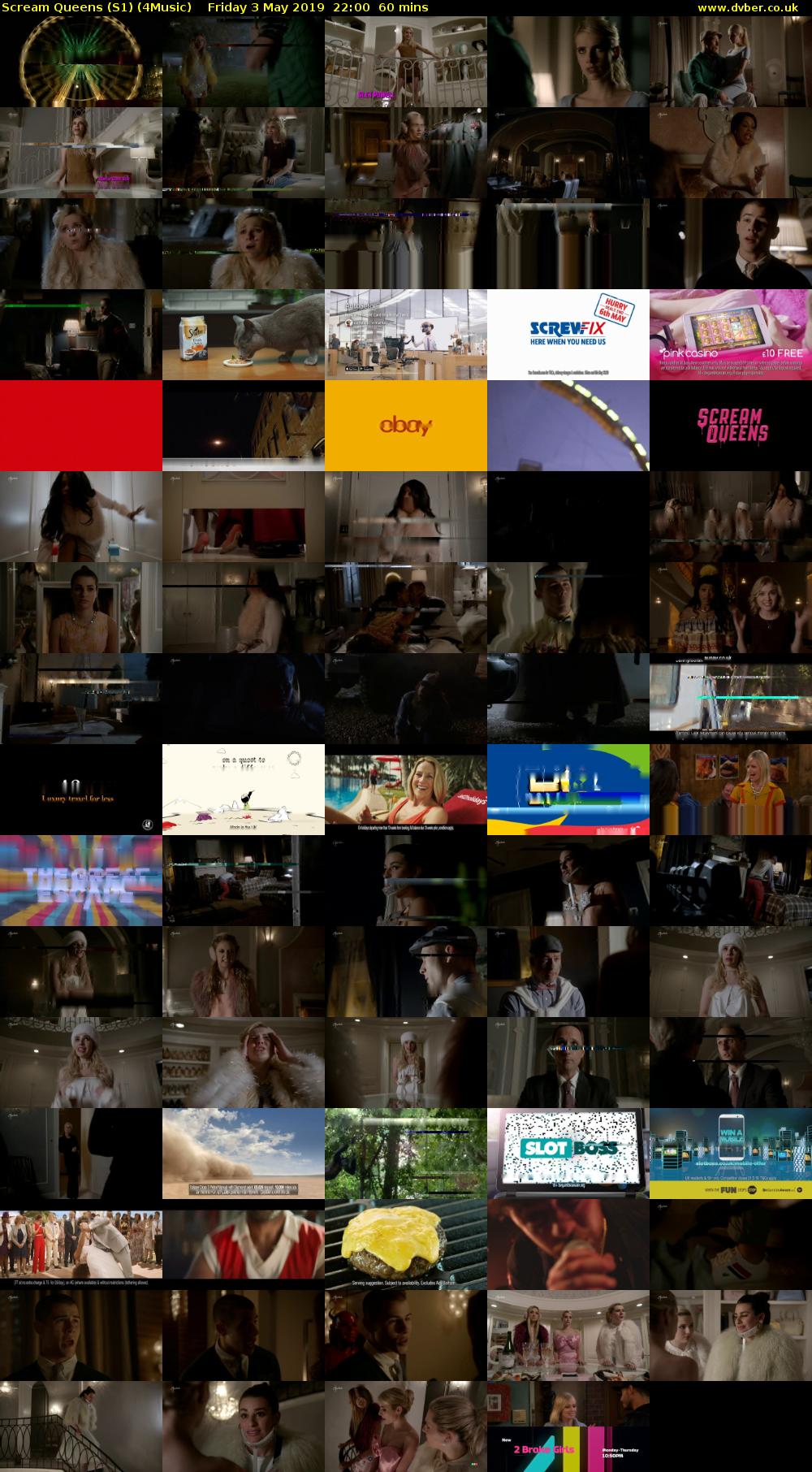 Scream Queens (S1) (4Music) Friday 3 May 2019 22:00 - 23:00