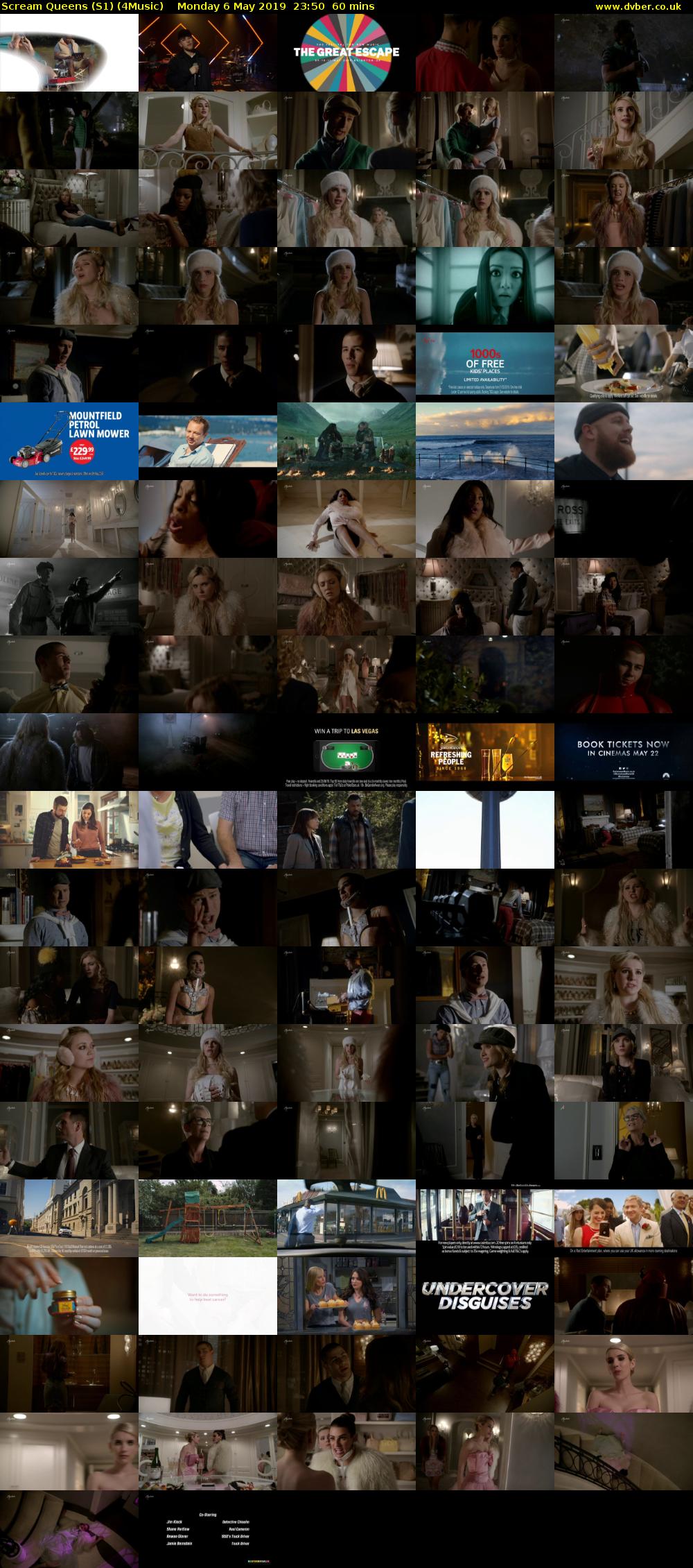 Scream Queens (S1) (4Music) Monday 6 May 2019 23:50 - 00:50