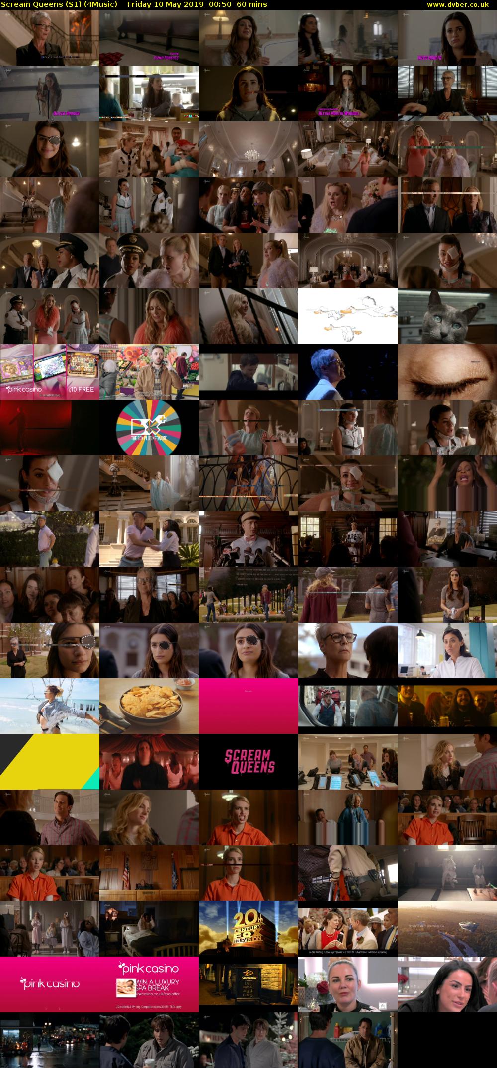 Scream Queens (S1) (4Music) Friday 10 May 2019 00:50 - 01:50