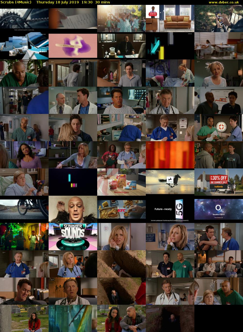 Scrubs (4Music) Thursday 18 July 2019 19:30 - 20:00