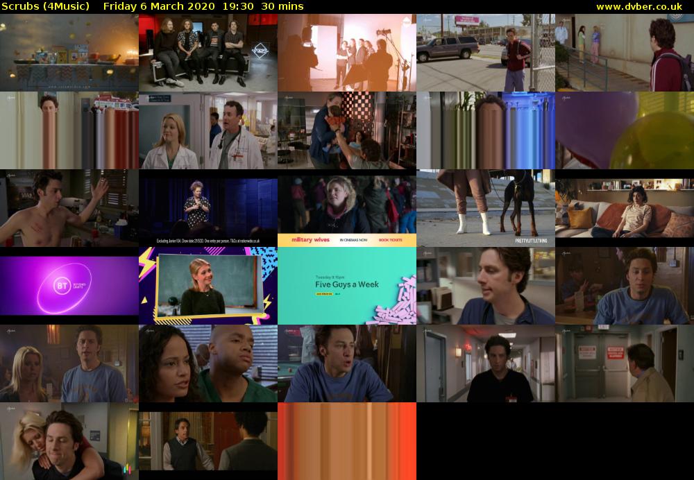 Scrubs (4Music) Friday 6 March 2020 19:30 - 20:00