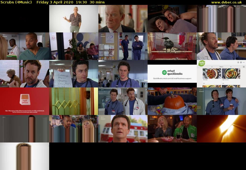 Scrubs (4Music) Friday 3 April 2020 19:30 - 20:00