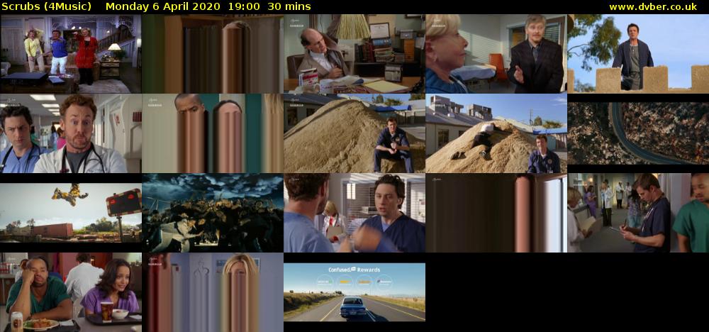 Scrubs (4Music) Monday 6 April 2020 19:00 - 19:30