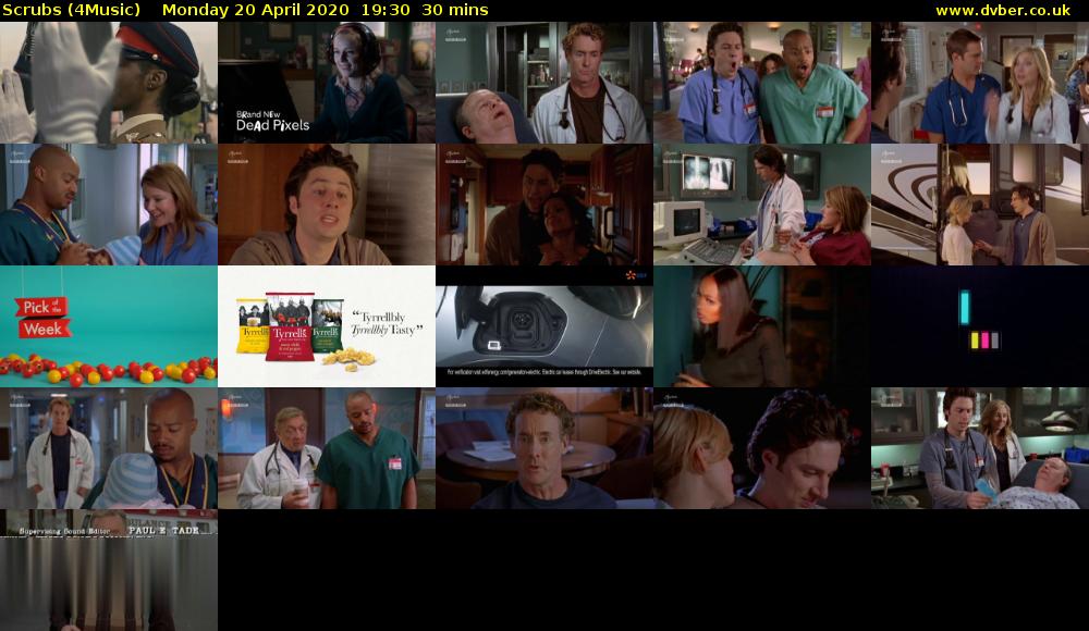 Scrubs (4Music) Monday 20 April 2020 19:30 - 20:00