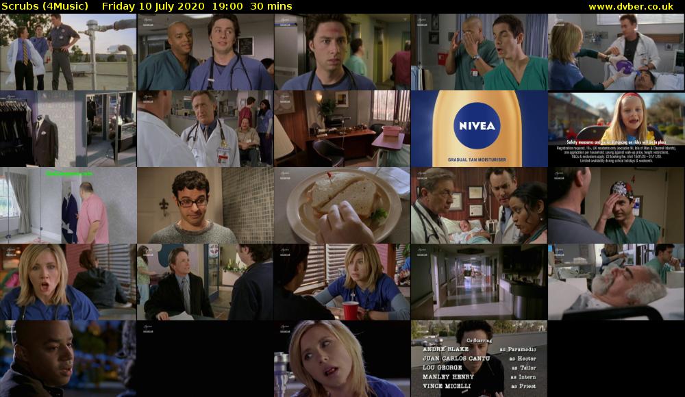 Scrubs (4Music) Friday 10 July 2020 19:00 - 19:30