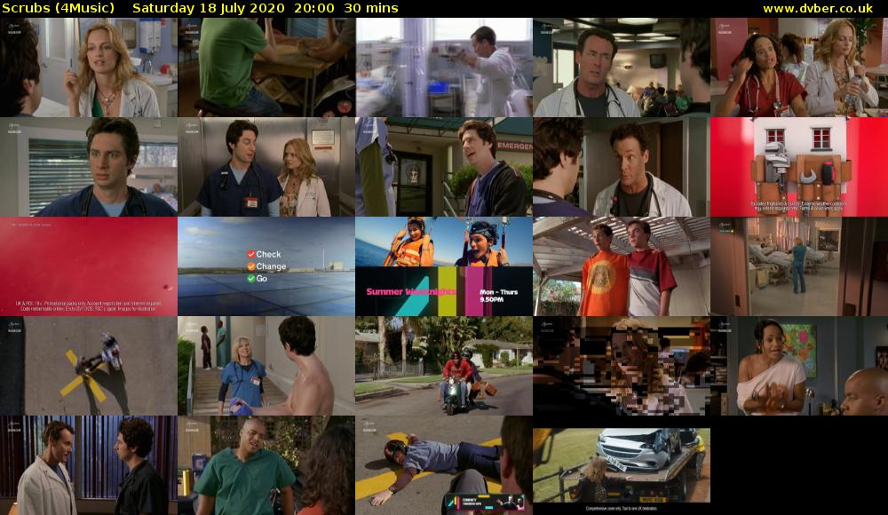 Scrubs (4Music) Saturday 18 July 2020 20:00 - 20:30