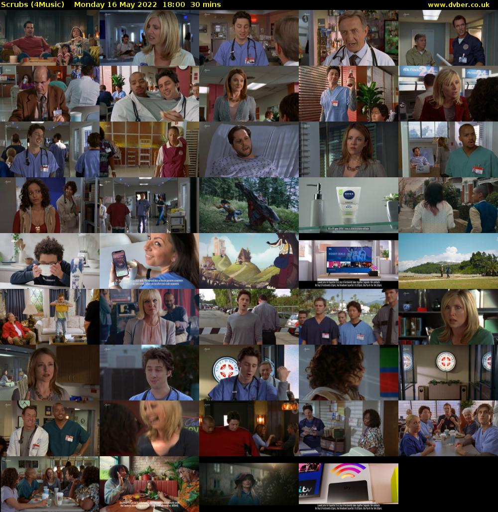 Scrubs (4Music) Monday 16 May 2022 18:00 - 18:30