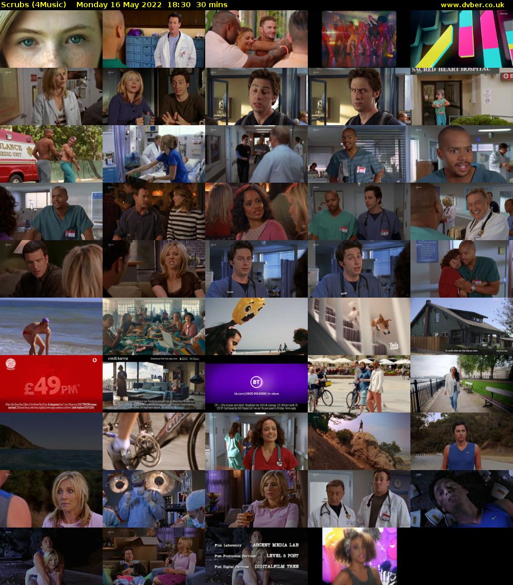 Scrubs (4Music) Monday 16 May 2022 18:30 - 19:00