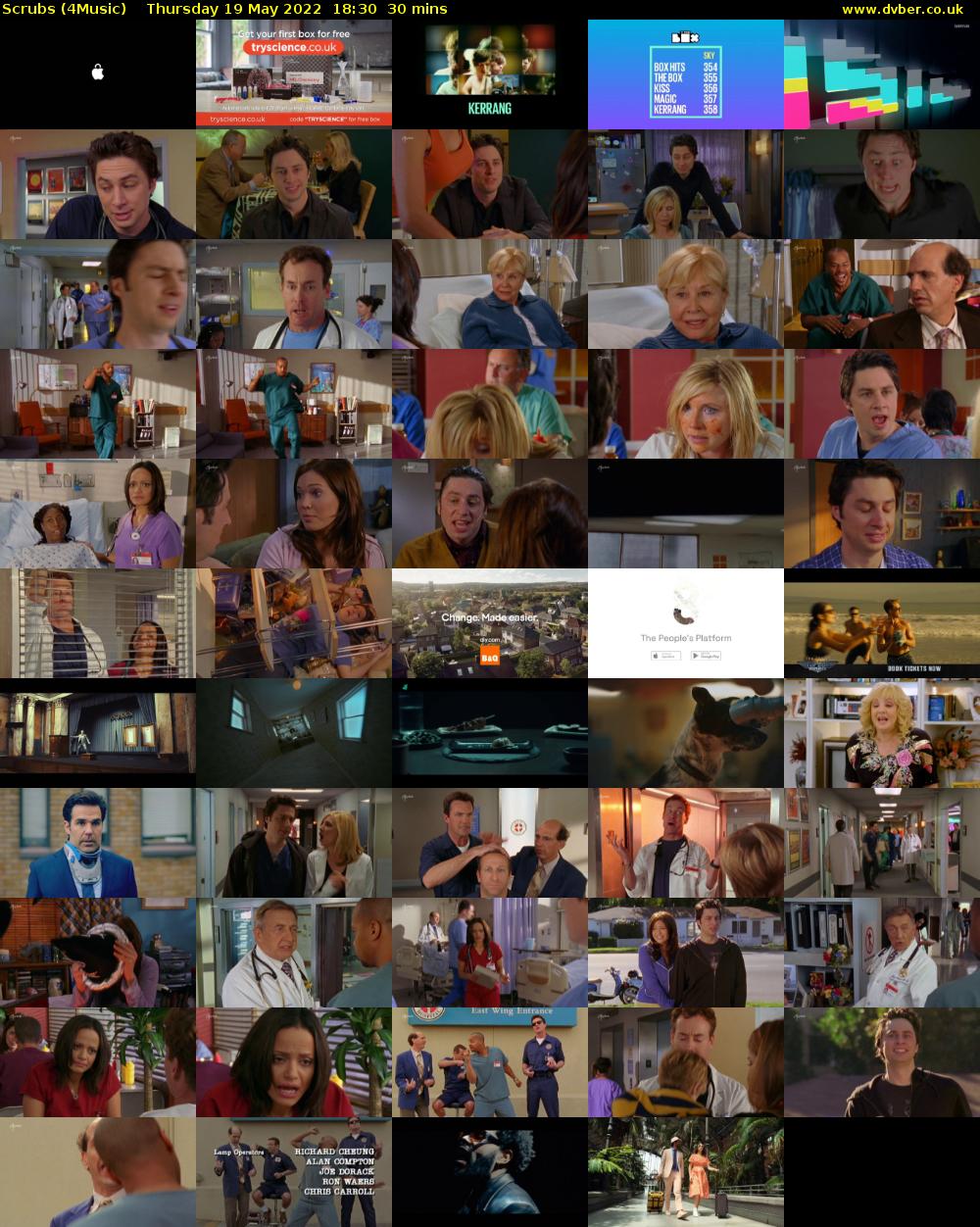 Scrubs (4Music) Thursday 19 May 2022 18:30 - 19:00
