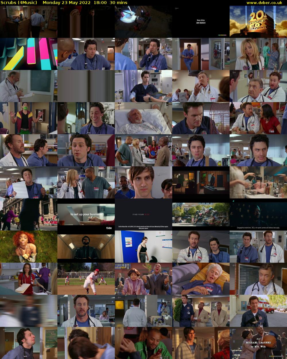 Scrubs (4Music) Monday 23 May 2022 18:00 - 18:30