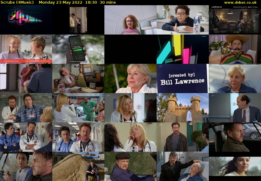Scrubs (4Music) Monday 23 May 2022 18:30 - 19:00