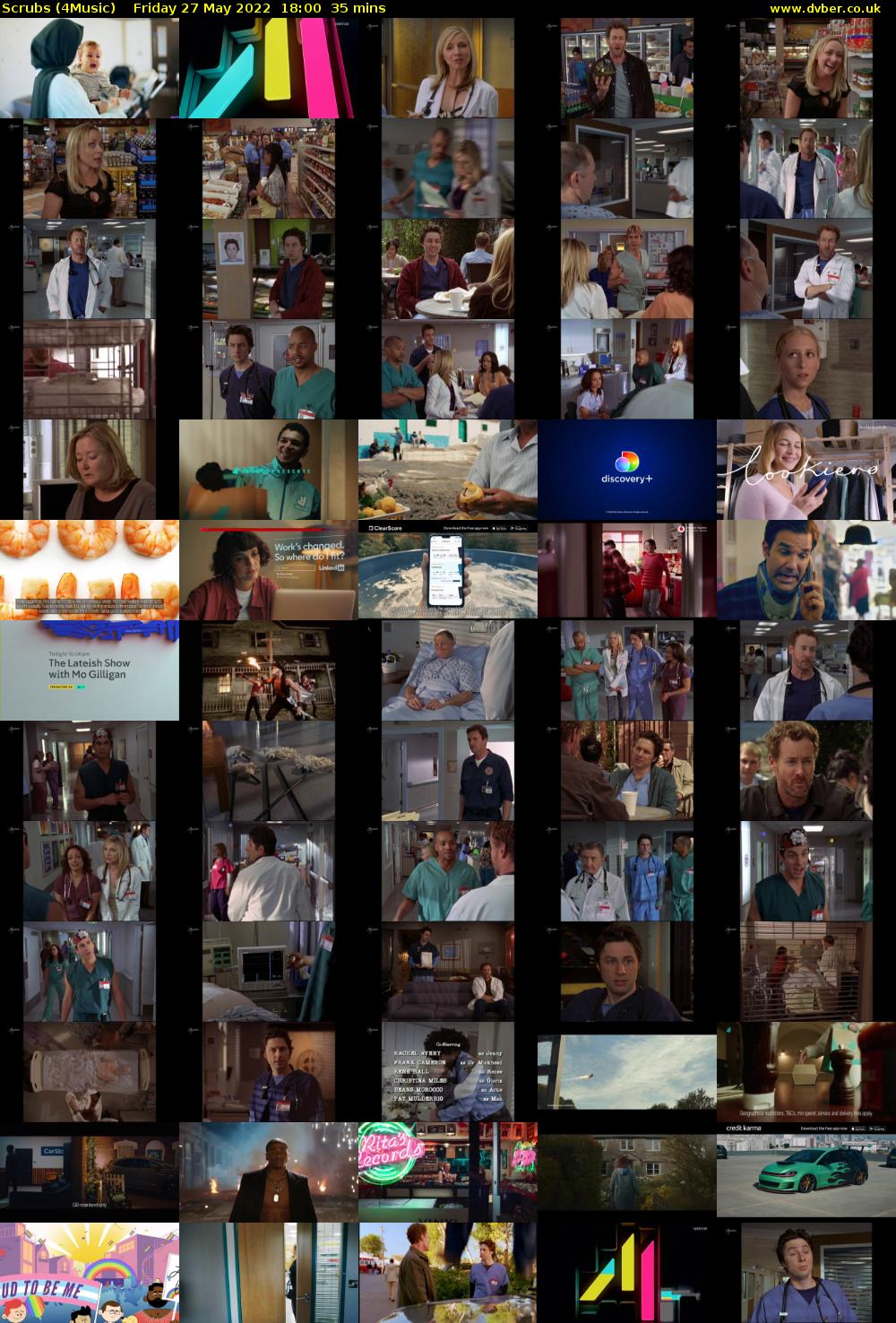 Scrubs (4Music) Friday 27 May 2022 18:00 - 18:35