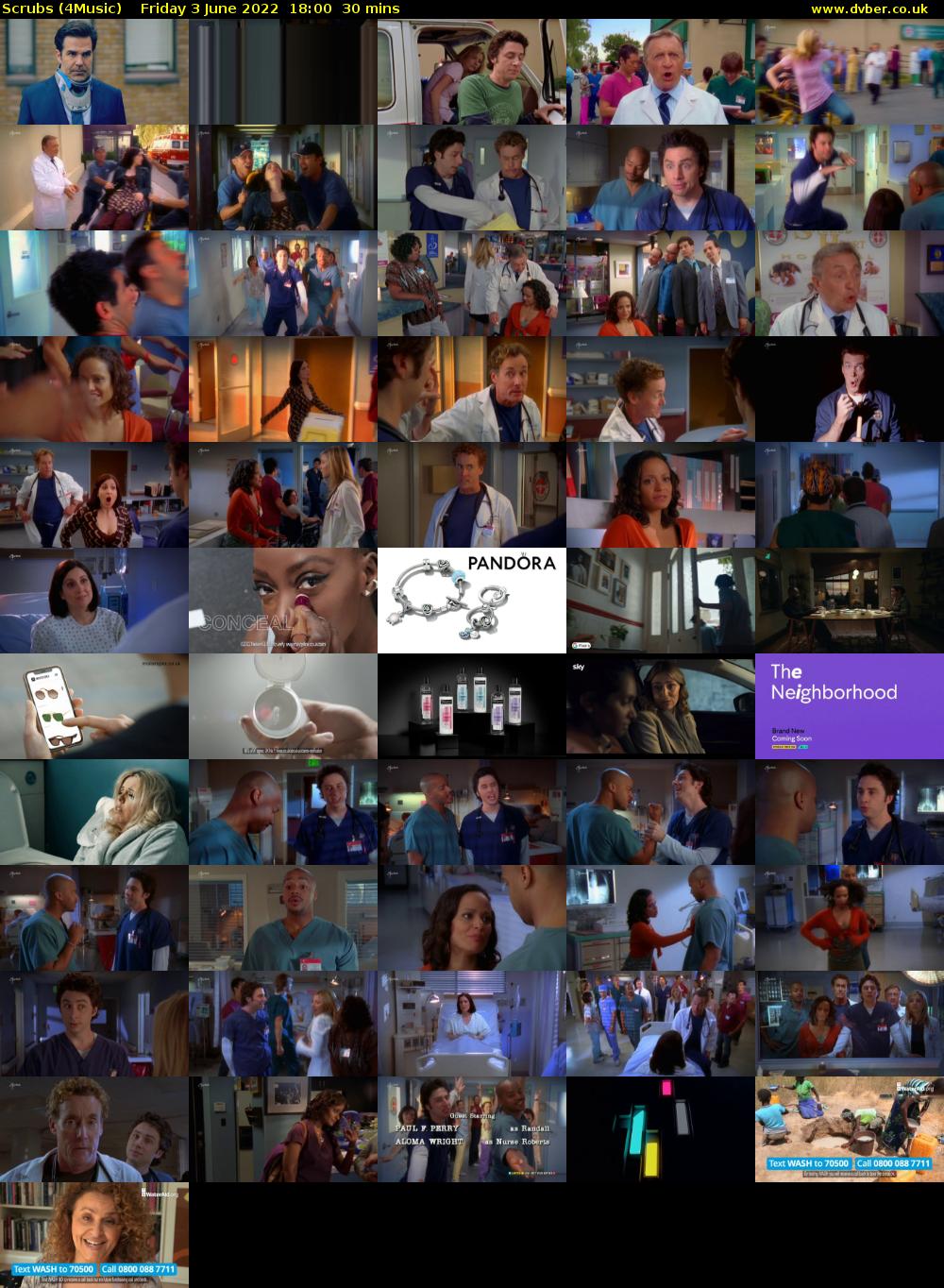 Scrubs (4Music) Friday 3 June 2022 18:00 - 18:30