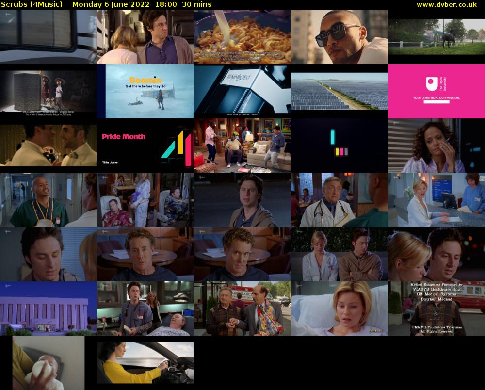 Scrubs (4Music) Monday 6 June 2022 18:00 - 18:30