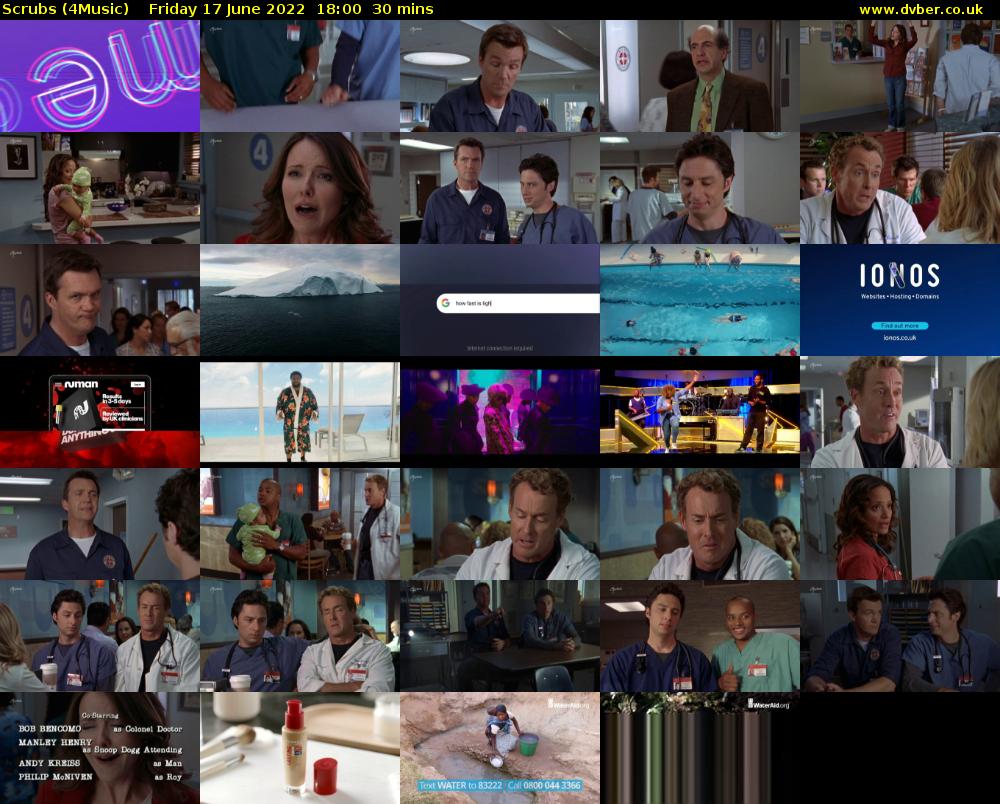 Scrubs (4Music) Friday 17 June 2022 18:00 - 18:30