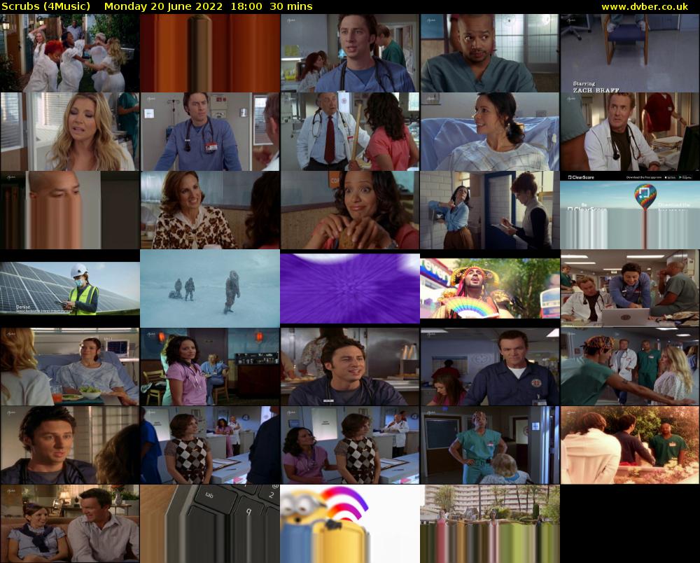 Scrubs (4Music) Monday 20 June 2022 18:00 - 18:30