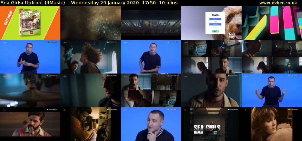 Sea Girls: Upfront (4Music) Wednesday 29 January 2020 17:50 - 18:00