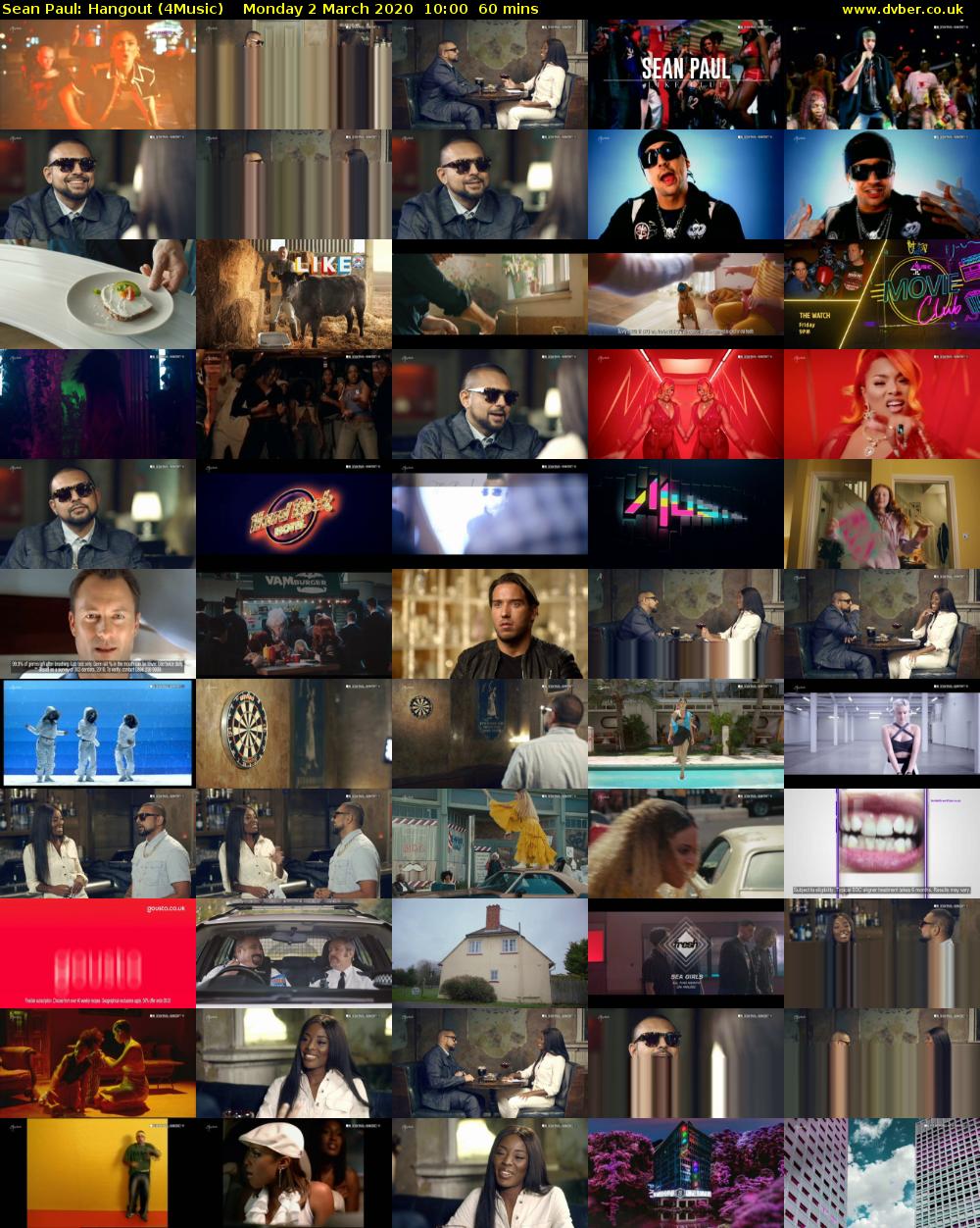 Sean Paul: Hangout (4Music) Monday 2 March 2020 10:00 - 11:00