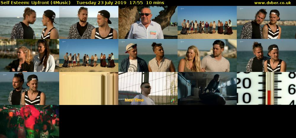 Self Esteem: Upfront (4Music) Tuesday 23 July 2019 17:55 - 18:05