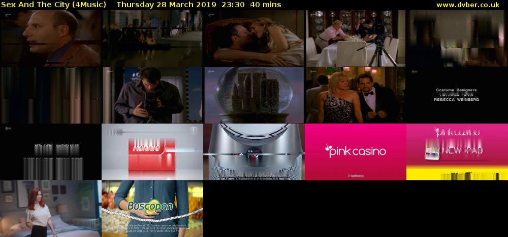 Sex And The City (4Music) Thursday 28 March 2019 23:30 - 00:10