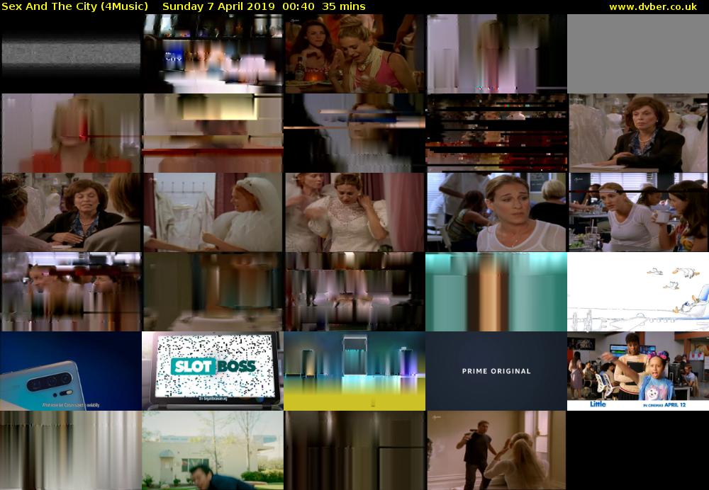 Sex And The City (4Music) Sunday 7 April 2019 00:40 - 01:15